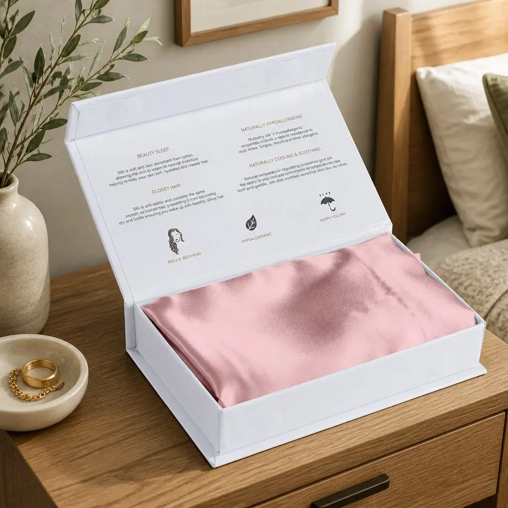 Mulberry Silk Pillowcase Lilac 51x76cm Hypoallergenic Breathable Twin Pack