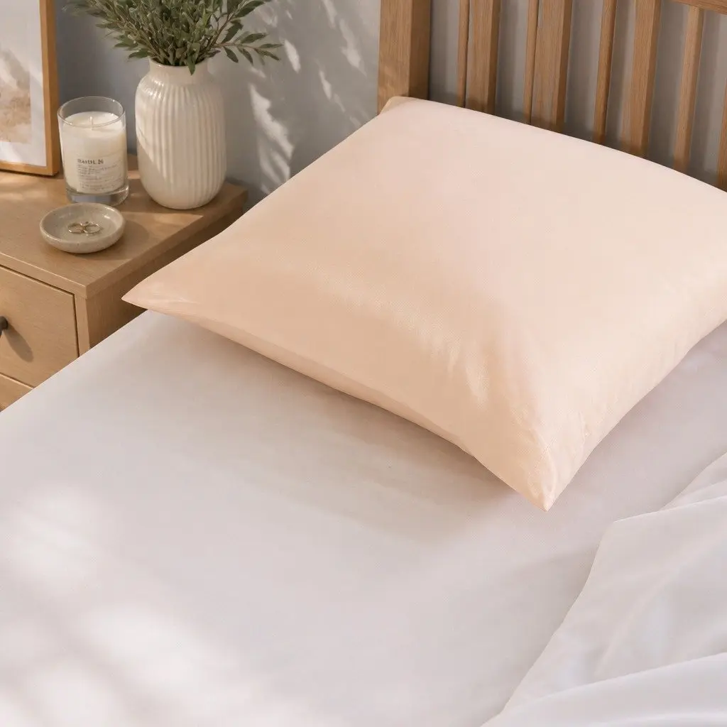Silk Pillowcase Champagne Pink 51cm x 76cm Pure Mulberry Silk Dual-Sided Hypoallergenic Breathable