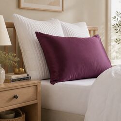 Silk Pillowcase, Hypoallergenic, 51cm x 76cm, Malaga Wine