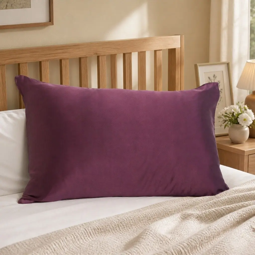 Silk Pillowcase Malaga Wine 51cm x 76cm Hypoallergenic Breathable