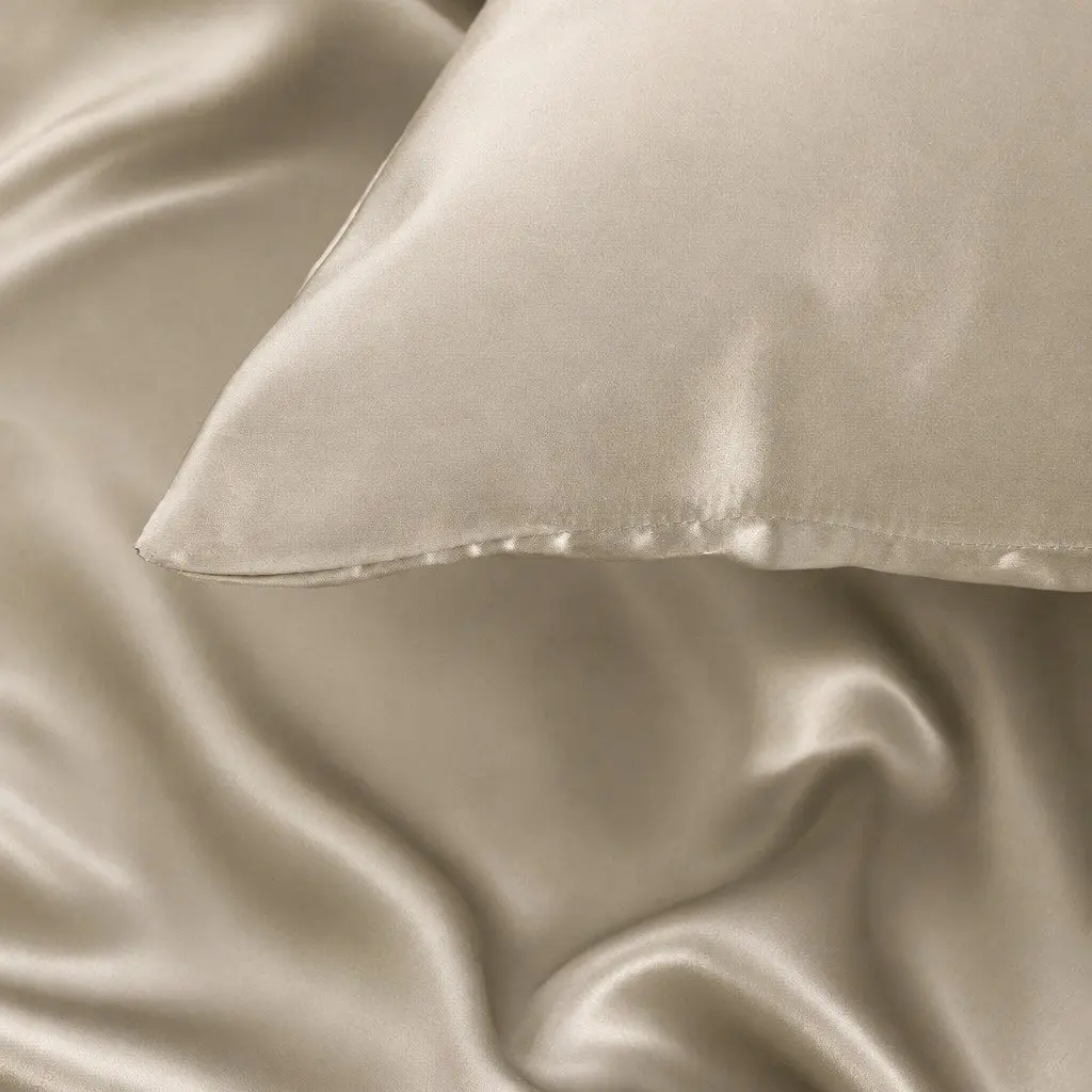 Silk Pillowcase Sage Single Dual-Sided Mulberry Soft Luxury Bedding Sleep Comfort