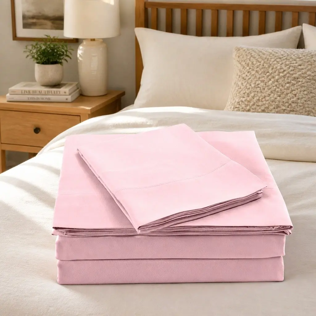 Bamboo Blend Sheet Set King 1000TC Soft Breathable Hypoallergenic All-Season