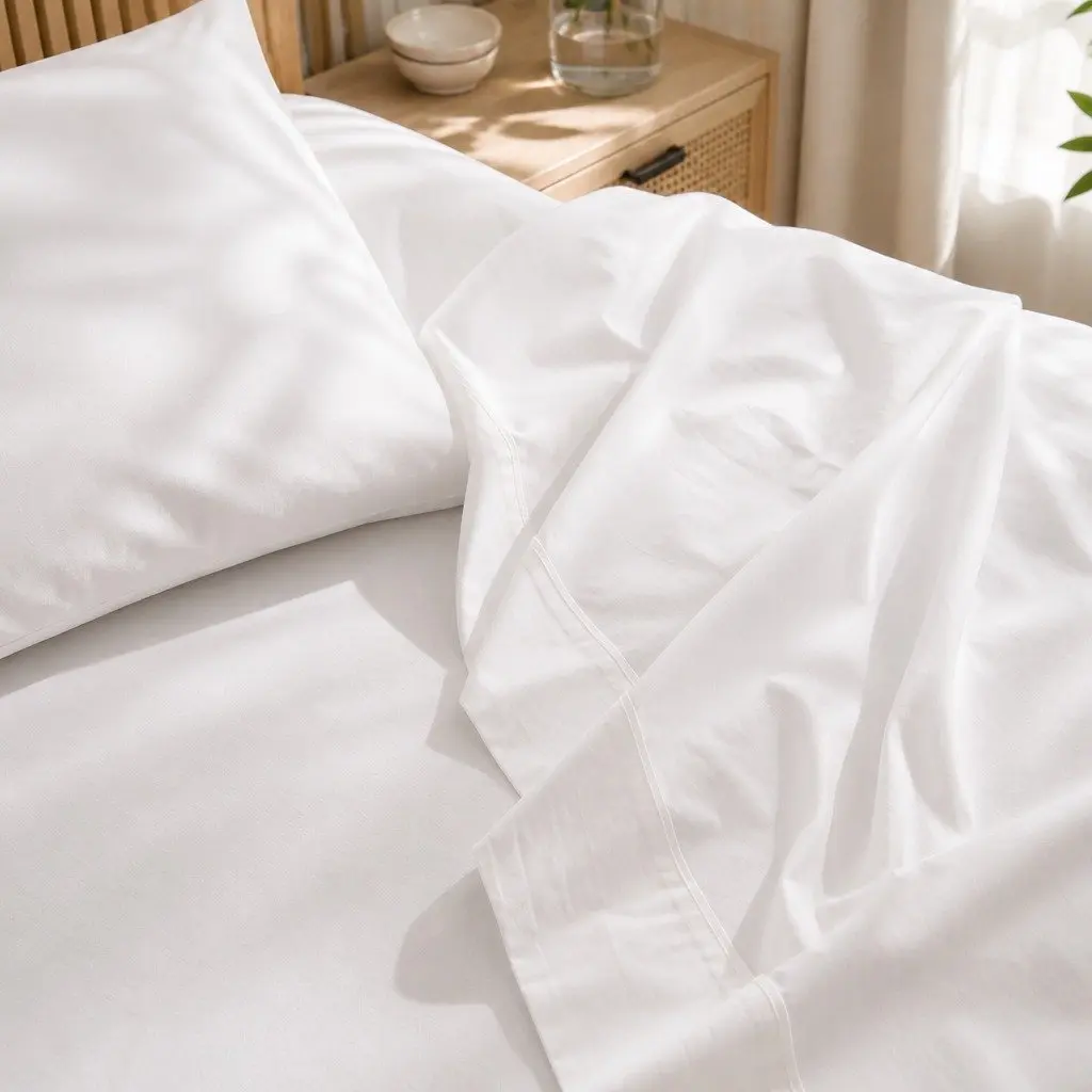 King Cotton Sheet Set Vintage Washed Pure Cotton Bedding Soft Breathable