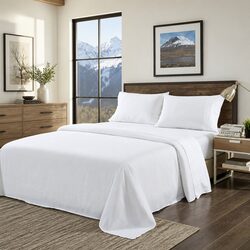 Concise King Bamboo Sheet Set with High Thread Count