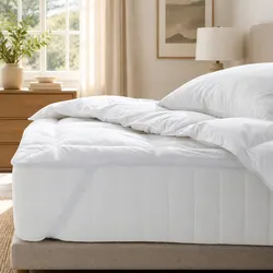 Concise King Mattress Topper with Luxurious Filling