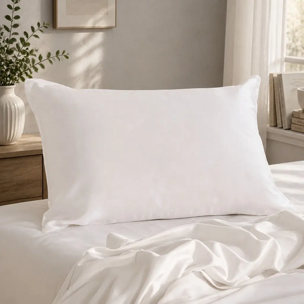 Silk Pillowcase Mulberry 51cm x 76cm Dual-Sided Hypoallergenic Temperature-Regulating
