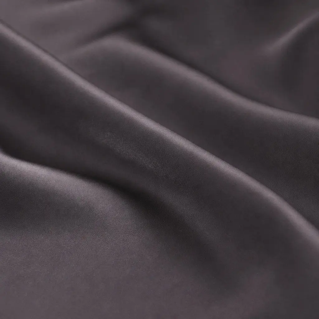 Silk Pillowcase Charcoal 51cm x 76cm Dual-Sided Hypoallergenic Breathable
