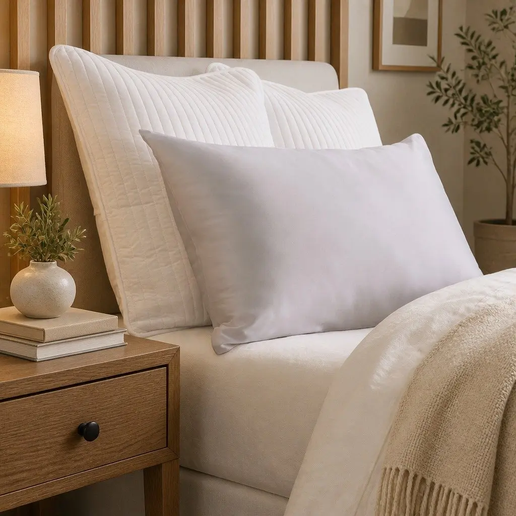 Silk Pillowcase Pure Mulberry Silk Hypoallergenic Breathable 51x76cm