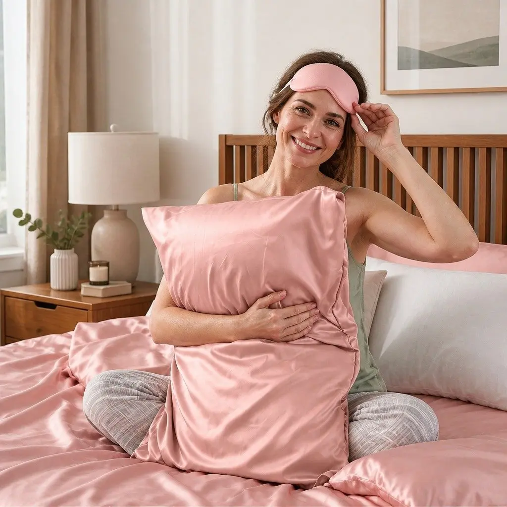 Silk Pillowcase Mulberry Dual-sided Hypoallergenic Breathable 51cm x 76cm