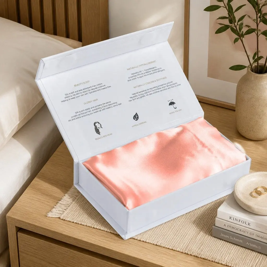 Silk Pillowcase Mulberry Dual-sided Hypoallergenic Breathable 51cm x 76cm