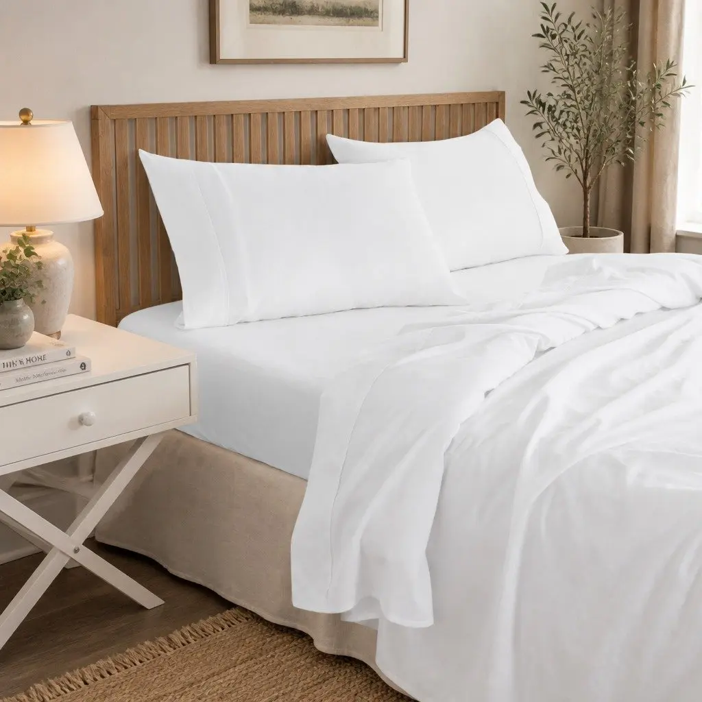 Bamboo Cotton Sheet Set King Size 1000TC Moisture-Wicking Hypoallergenic