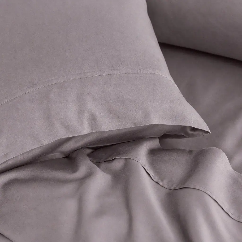 King Bamboo Cotton Sheet Set 1000TC Flat Fitted Pillowcases Bedding