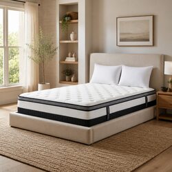 Concise Euro Top Pocket Spring Mattress for Comfortable Sleep