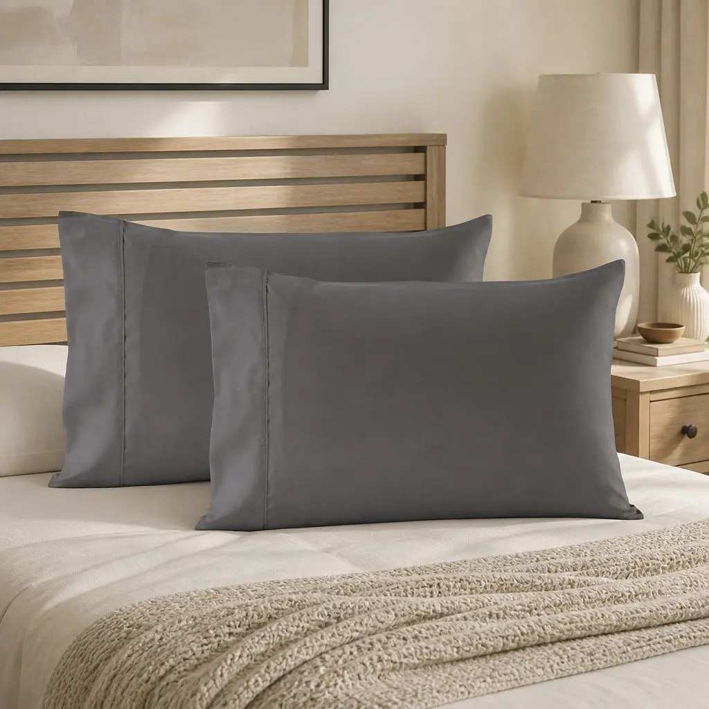 4 Piece Sheet Set White Double Bed 1200TC Ultrasoft Satin Weave