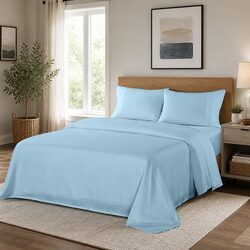 Compact Queen Sheet Set 1200TC Satin-Weave Quality