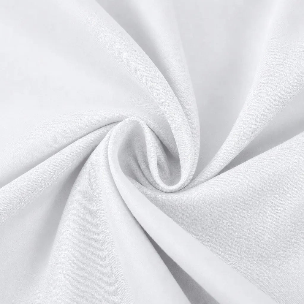 Bamboo Cooling Sheet Set White King 2000TC Satin Smooth Breathable Moisture-Wicking