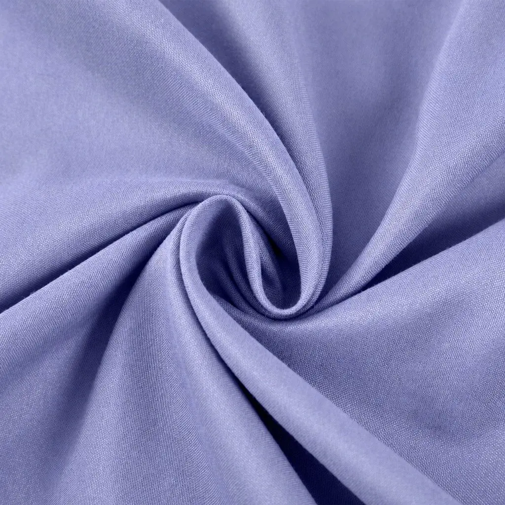 Bamboo Cooling Sheet Set Mid Blue King 2000TC Satin Soft Breathable Moisture-Wicking