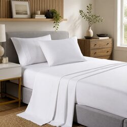 Bamboo Cooling Sheet Set King Single Bed Linen 2000TC Moisture-Wicking
