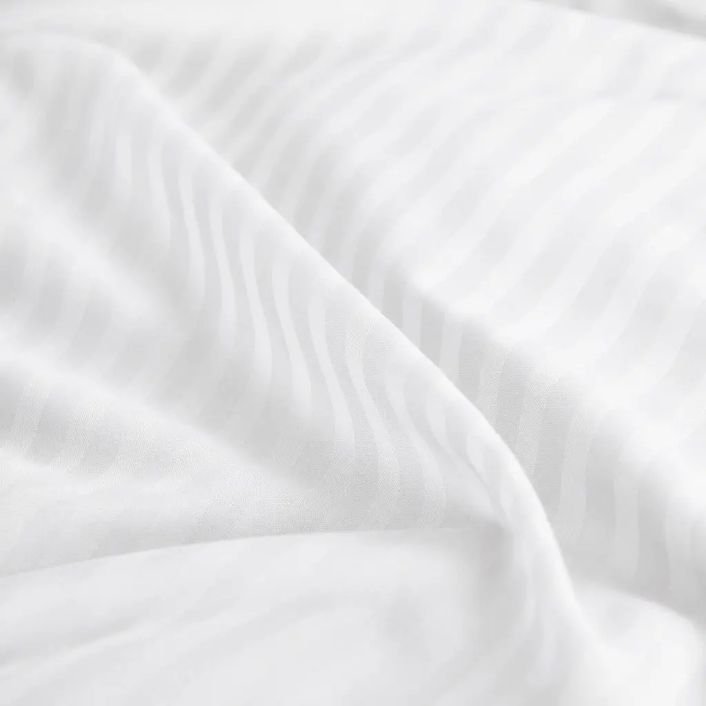 1200 Thread Count Damask Stripe Queen Sheet Set, Soft and Durable