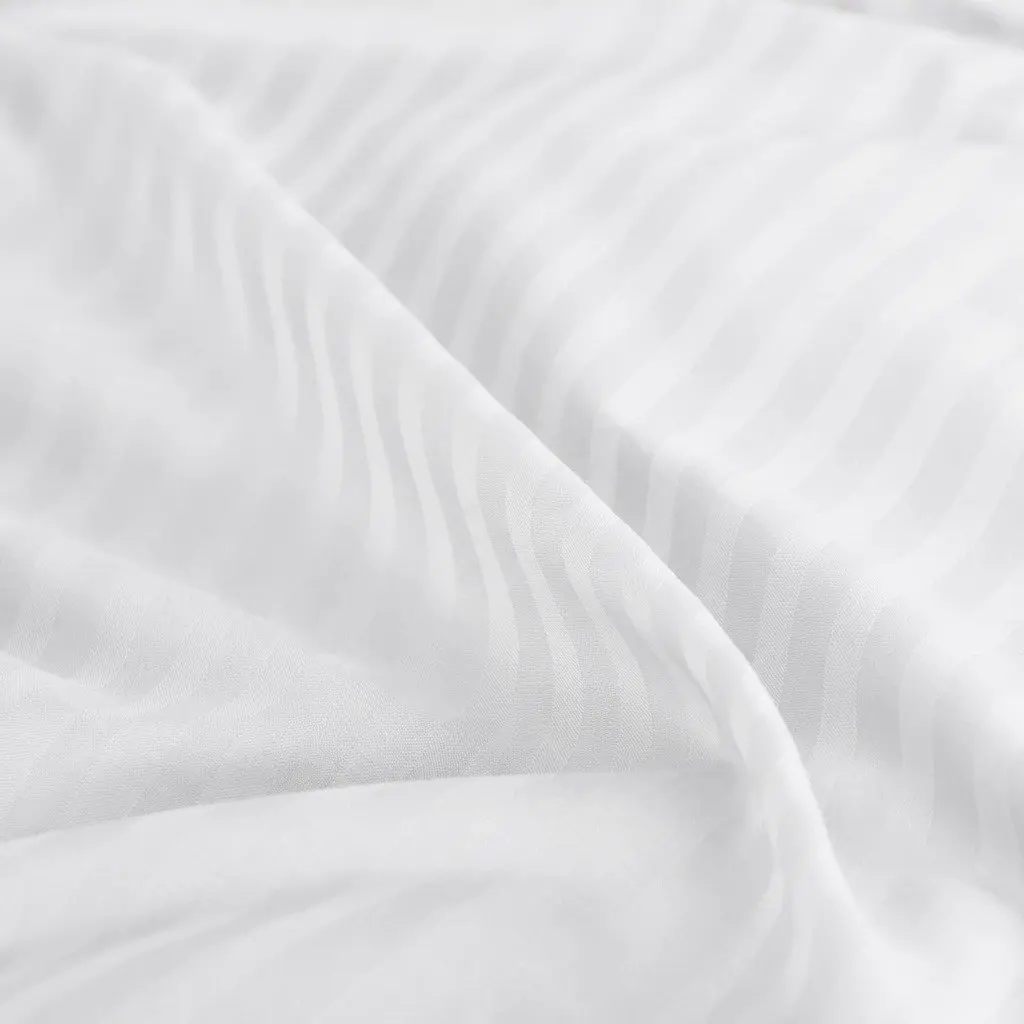King Size Sateen Sheet Set with Damask Stripe