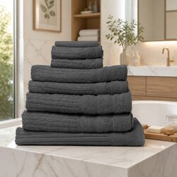 Concise 8 Piece Egyptian Cotton Towel Set - 600 GSM