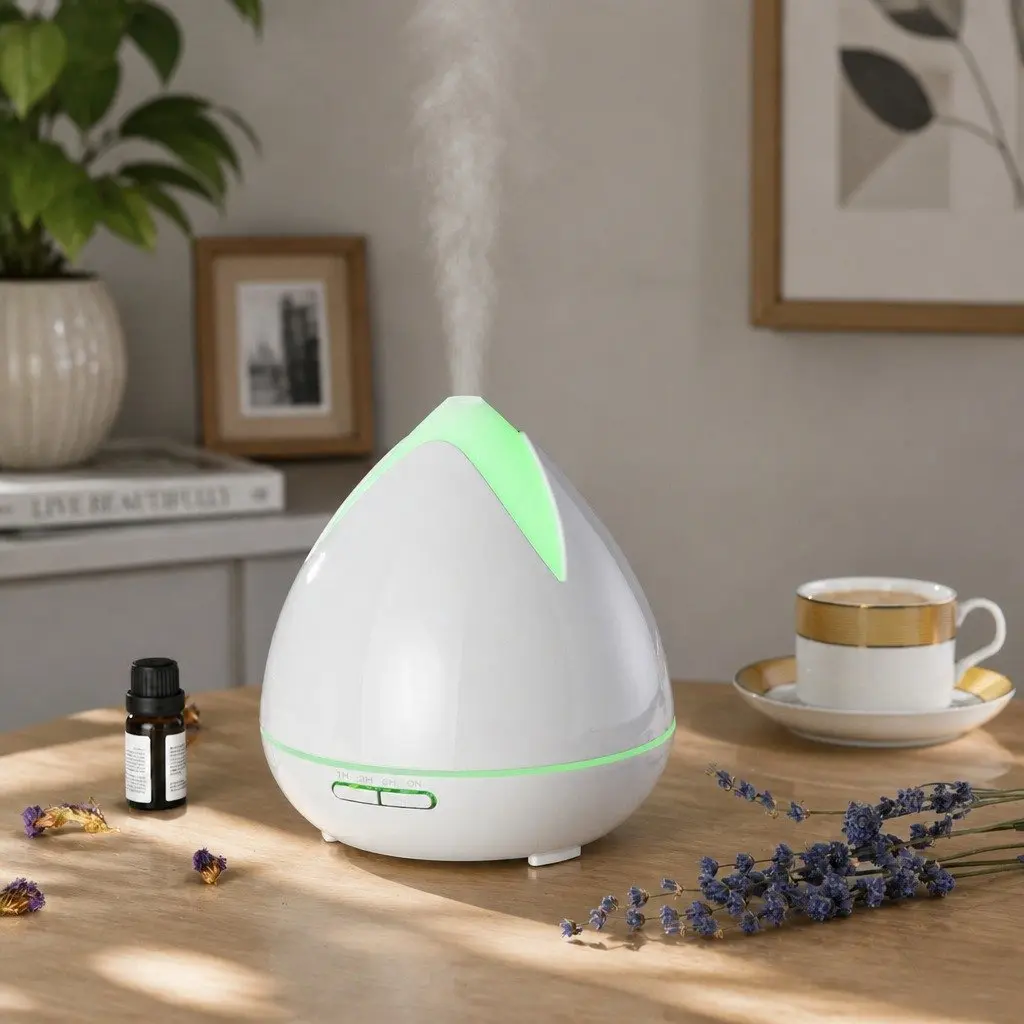 Ultrasonic Diffuser Cool Mist 400ml with 7 Colour Changing LED Lights