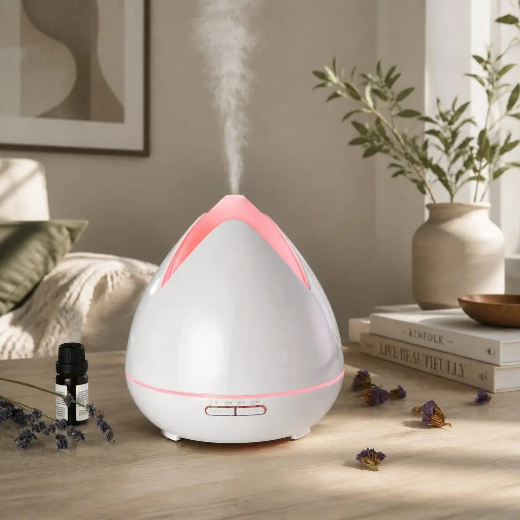 Ultrasonic Diffuser Cool Mist 400ml with 7 Colour Changing LED Lights