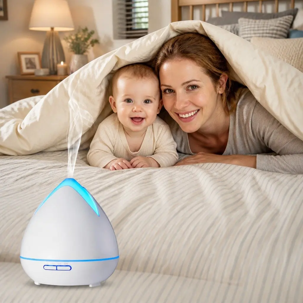 Ultrasonic Diffuser Cool Mist 400ml with 7 Colour Changing LED Lights