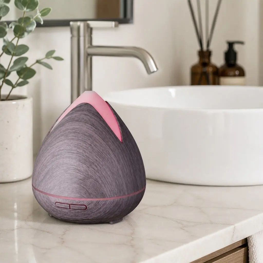 Ultrasonic Diffuser Violet 400ml Cool Mist 7 LED Mood Lights