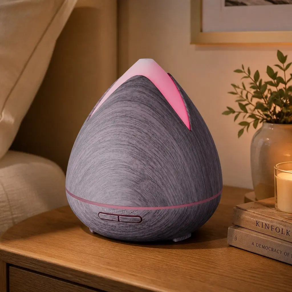 Ultrasonic Diffuser Violet 400ml Cool Mist 7 LED Mood Lights