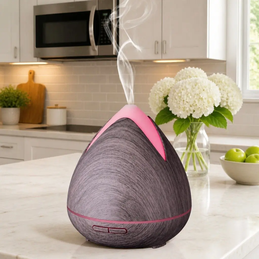Ultrasonic Diffuser Violet 400ml Cool Mist 7 LED Mood Lights