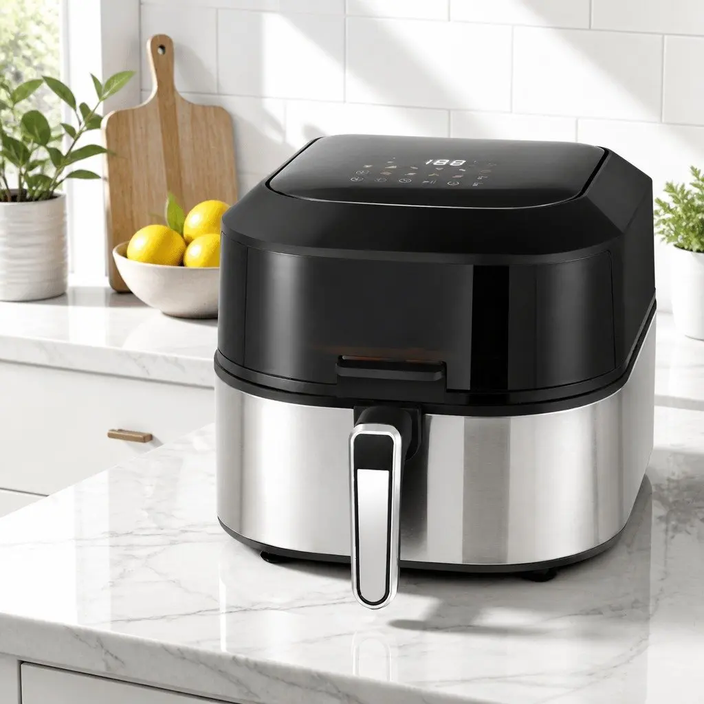 Air Fryer Grill Black 5.5L 1500W LCD Display Touch Control