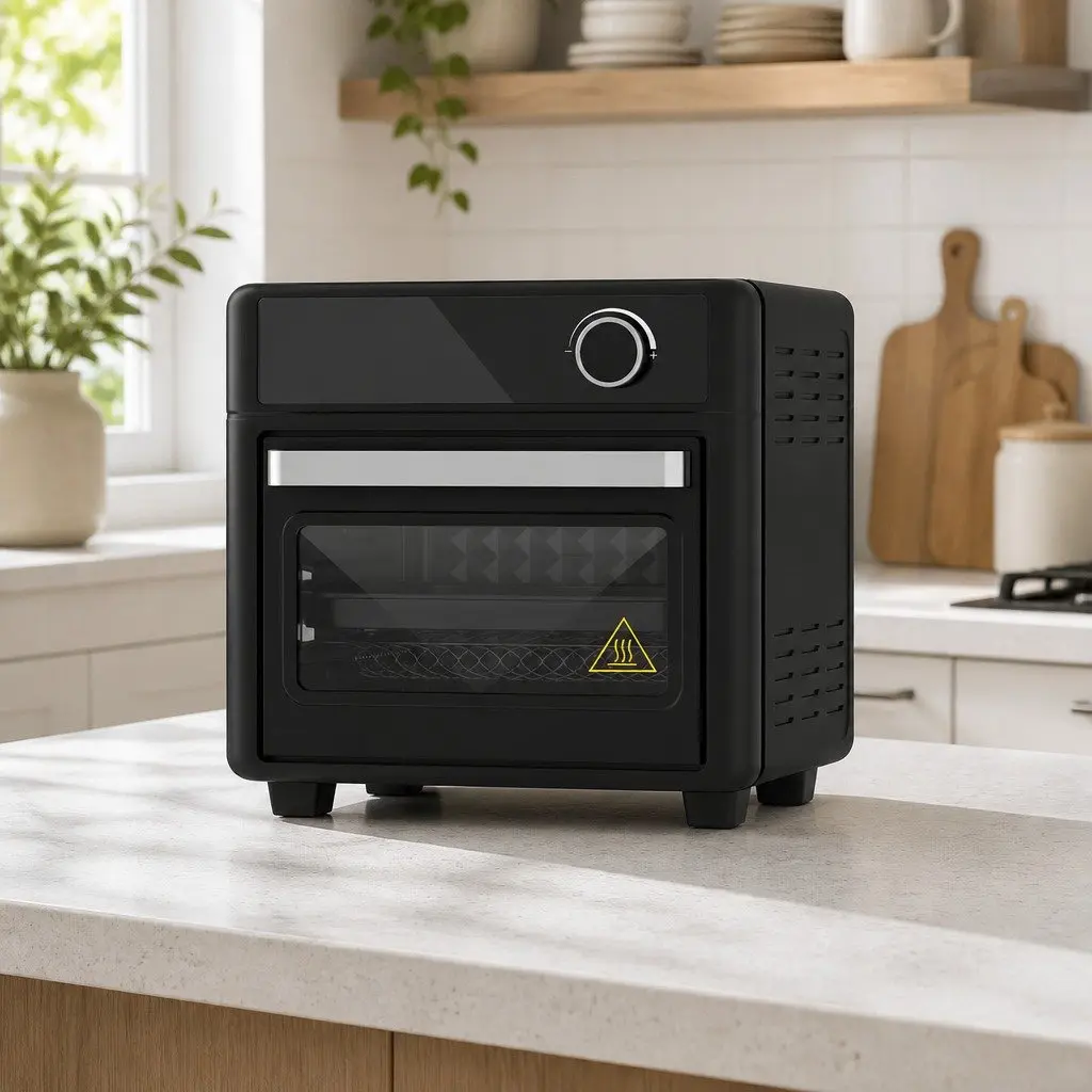 Air Fryer 15L Black LCD Touch Control Electric Countertop Cooking Appliance
