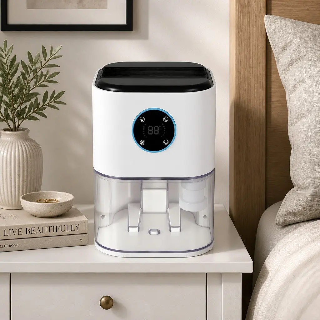 2L Portable Dehumidifier Moisture Absorber Compact Home Bedroom Office Air