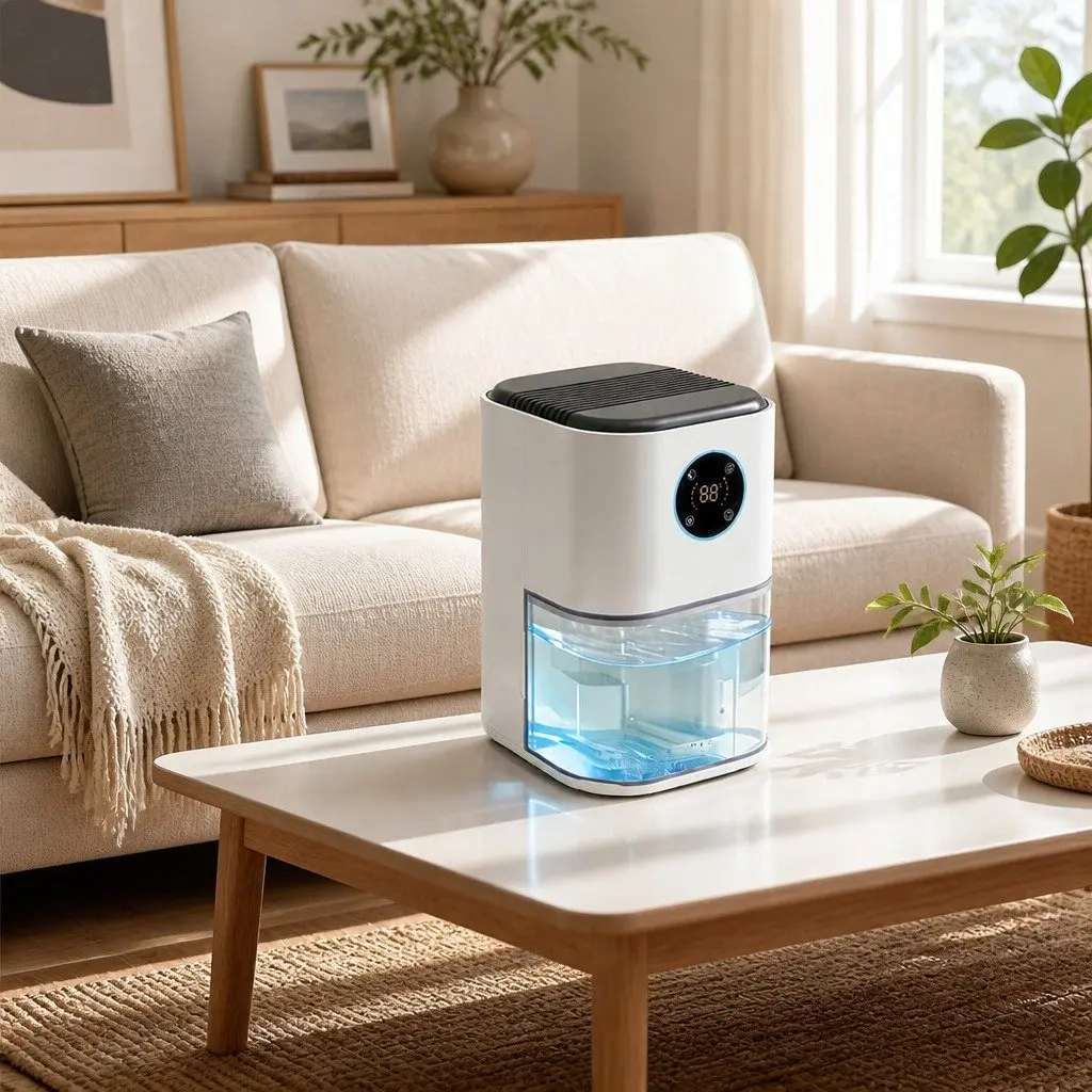 2L Portable Dehumidifier Moisture Absorber Compact Home Bedroom Office Air