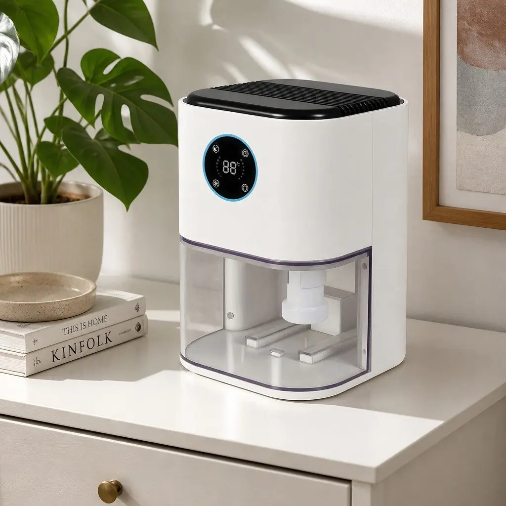 2L Portable Dehumidifier Moisture Absorber Compact Home Bedroom Office Air