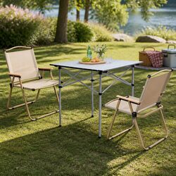Concise 3-Piece Outdoor Folding Set