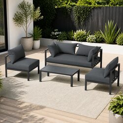 Compact 4-Seater Outdoor Sofa Set with Style
