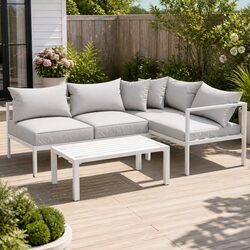 Your Comfortable 4 Seater Outdoor Lounge Set Awaits