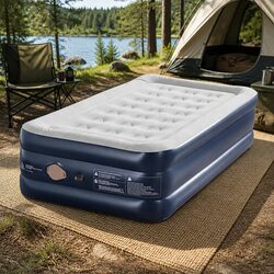 Single Air Mattress: Inflates in 2 Minutes, 46cm High