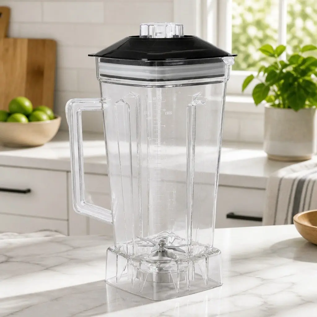 Commercial Blender White 2L 1800W 10 Speed Variable with 6 Stainless Steel Blades