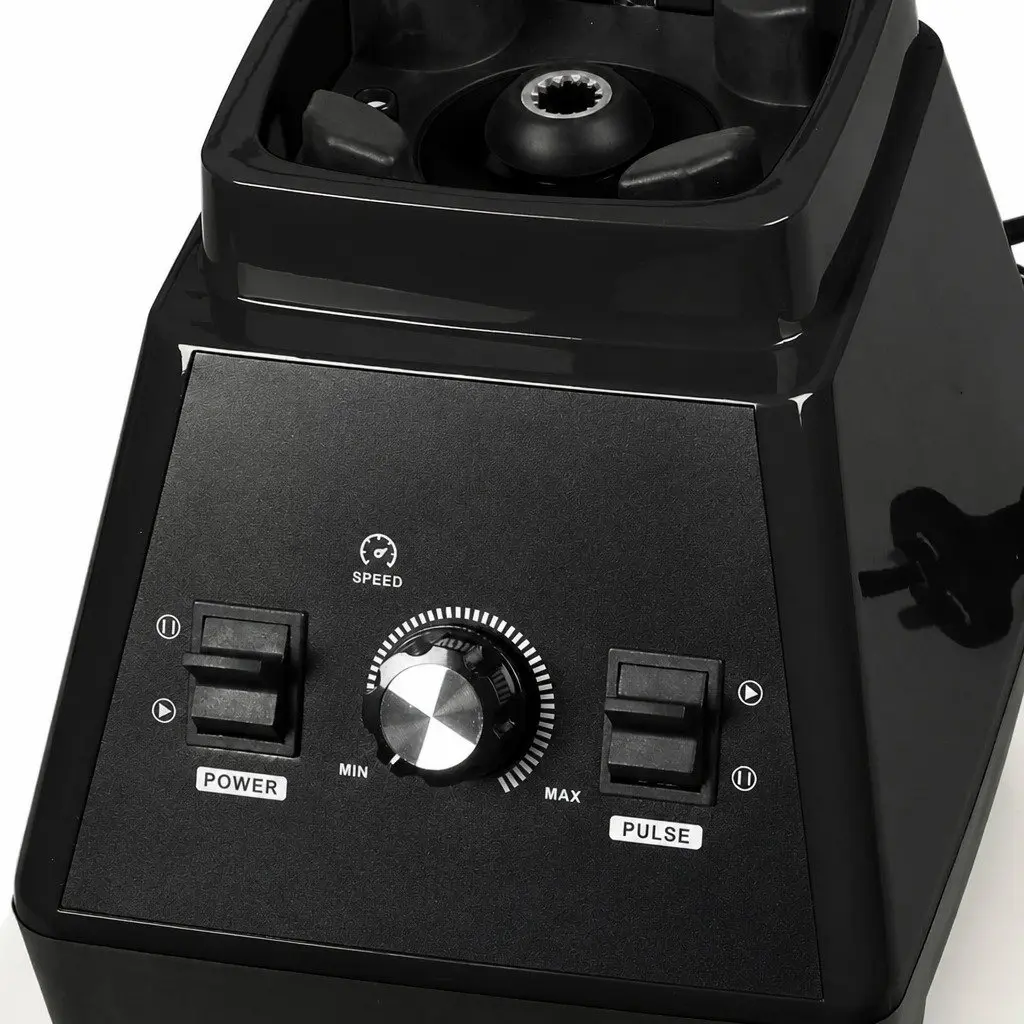 Commercial Blender Black 2L High-Power 1600W Kitchen Smoothie Juice Maker