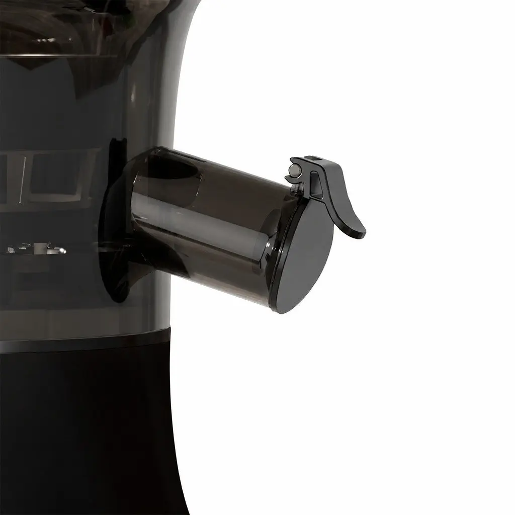 Cold Press Juicer Black 200W Low-Speed Masticating Auger Large Mouth Feed Chute