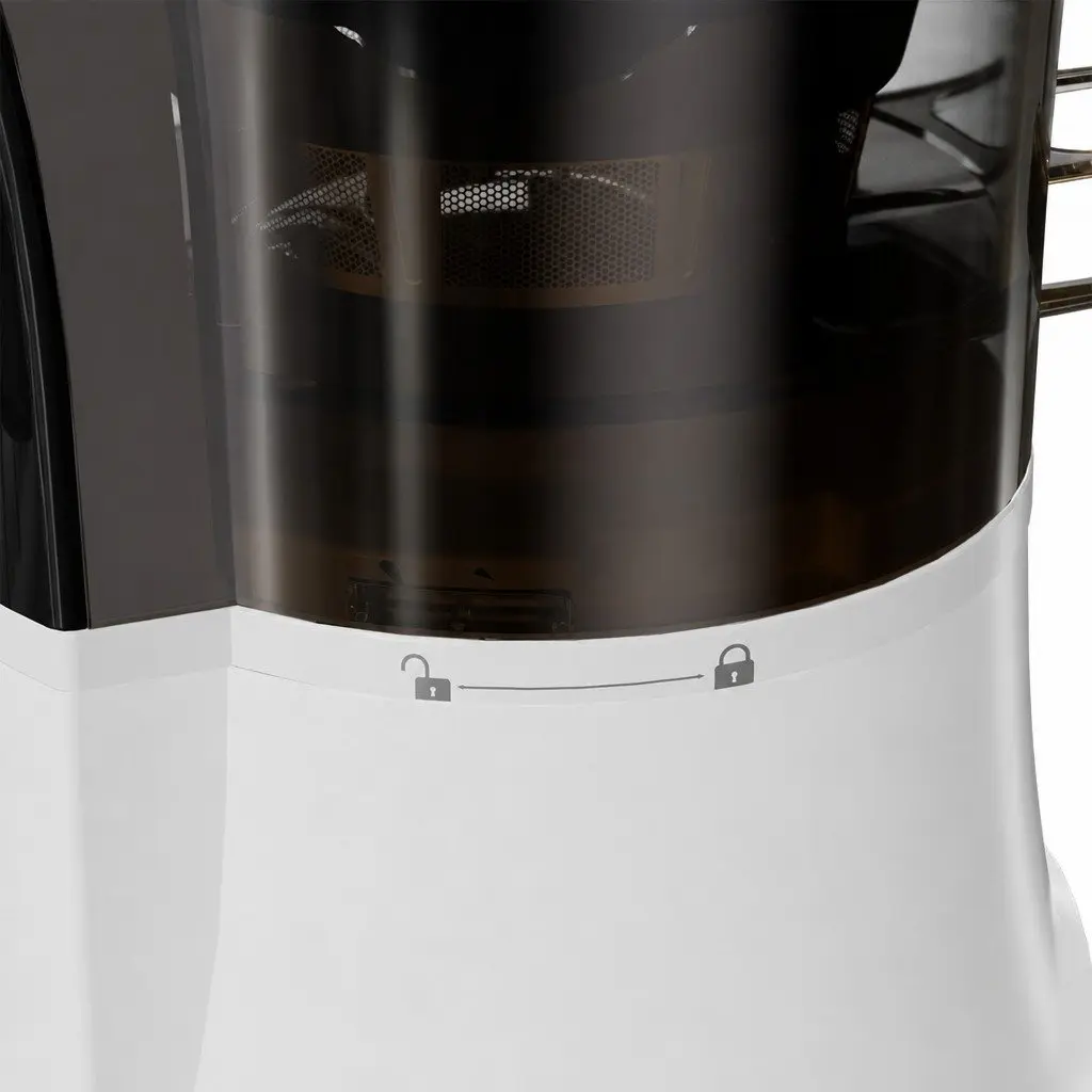 Electric Cold Press Juicer White Whole Fruit Masticating Slow Juicer High Yield