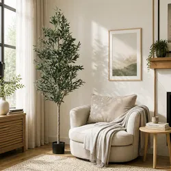 210cm Artificial Olive Tree - Stylish and Functional