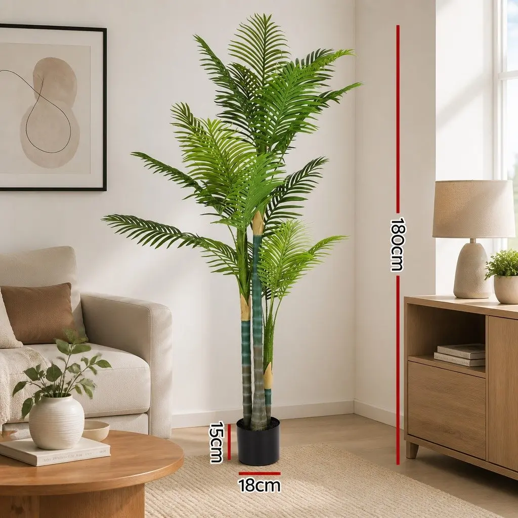 180cm Artificial Palm Tree Indoor Outdoor Fake Faux Plants Home Garden Decor