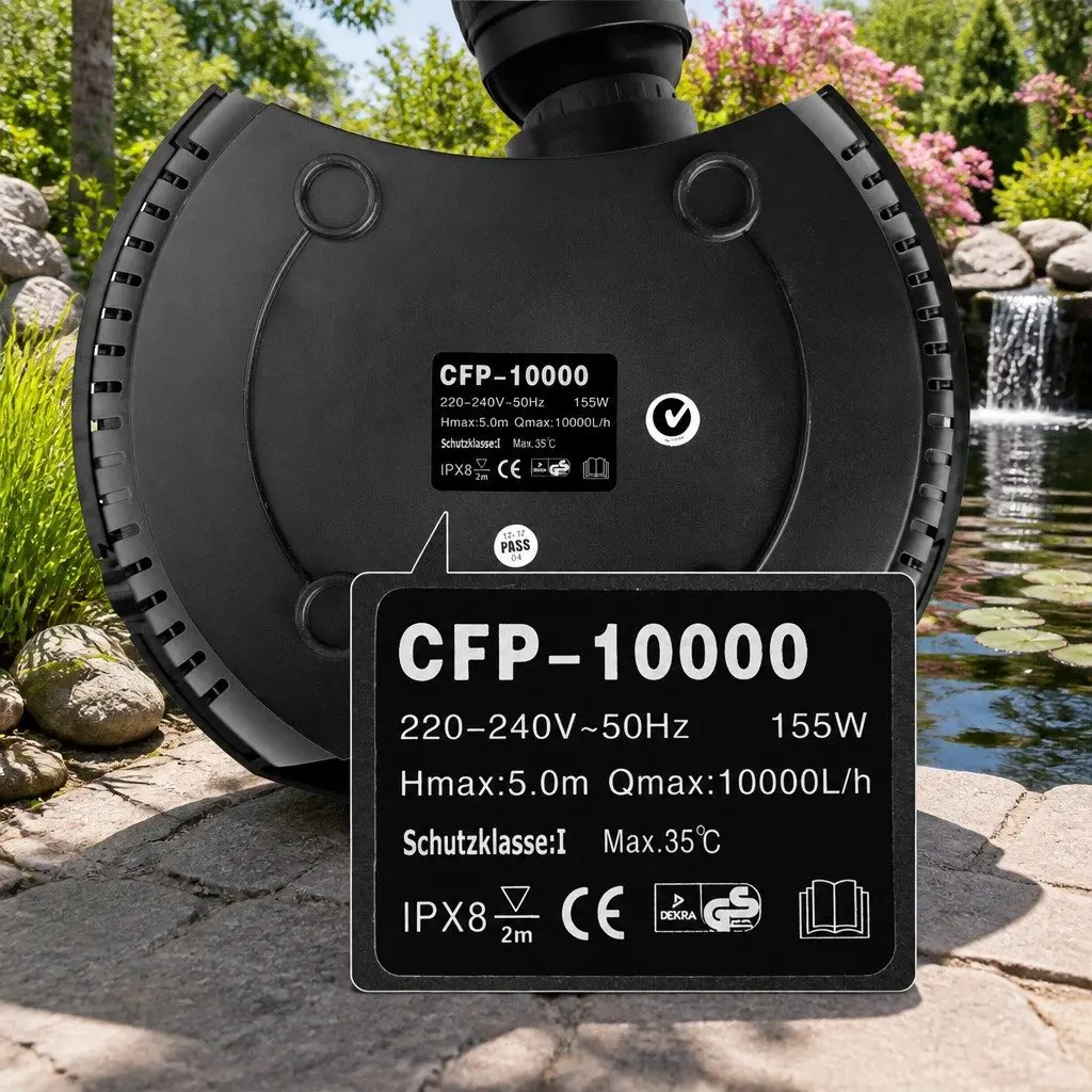 Submersible Aquarium Pond Pump 10000LPH Water Feature Fountain Fish Tank Marine