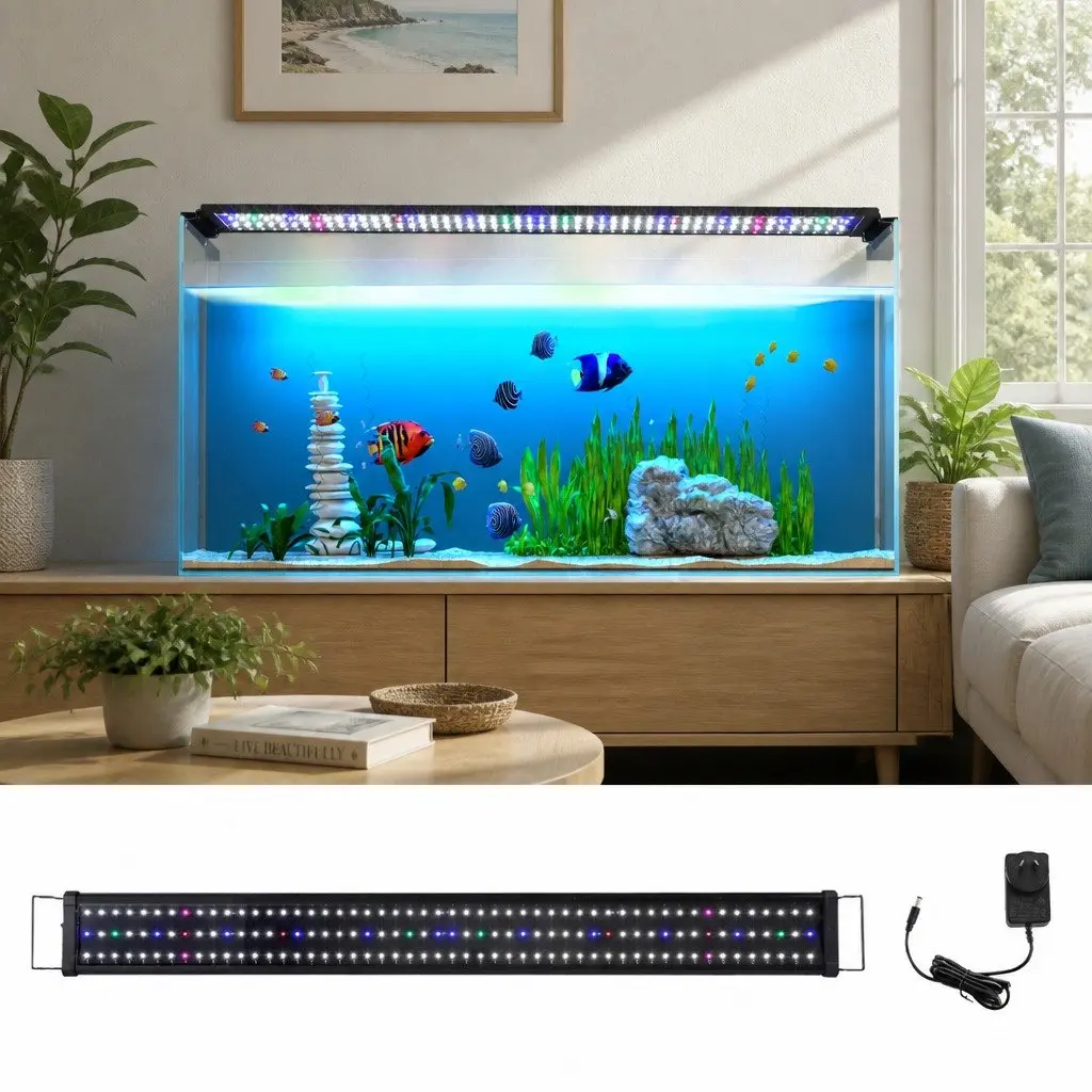 Aquarium LED Light Full Spectrum 120CM Fish Tank Lamp 5 Colour Freshwater