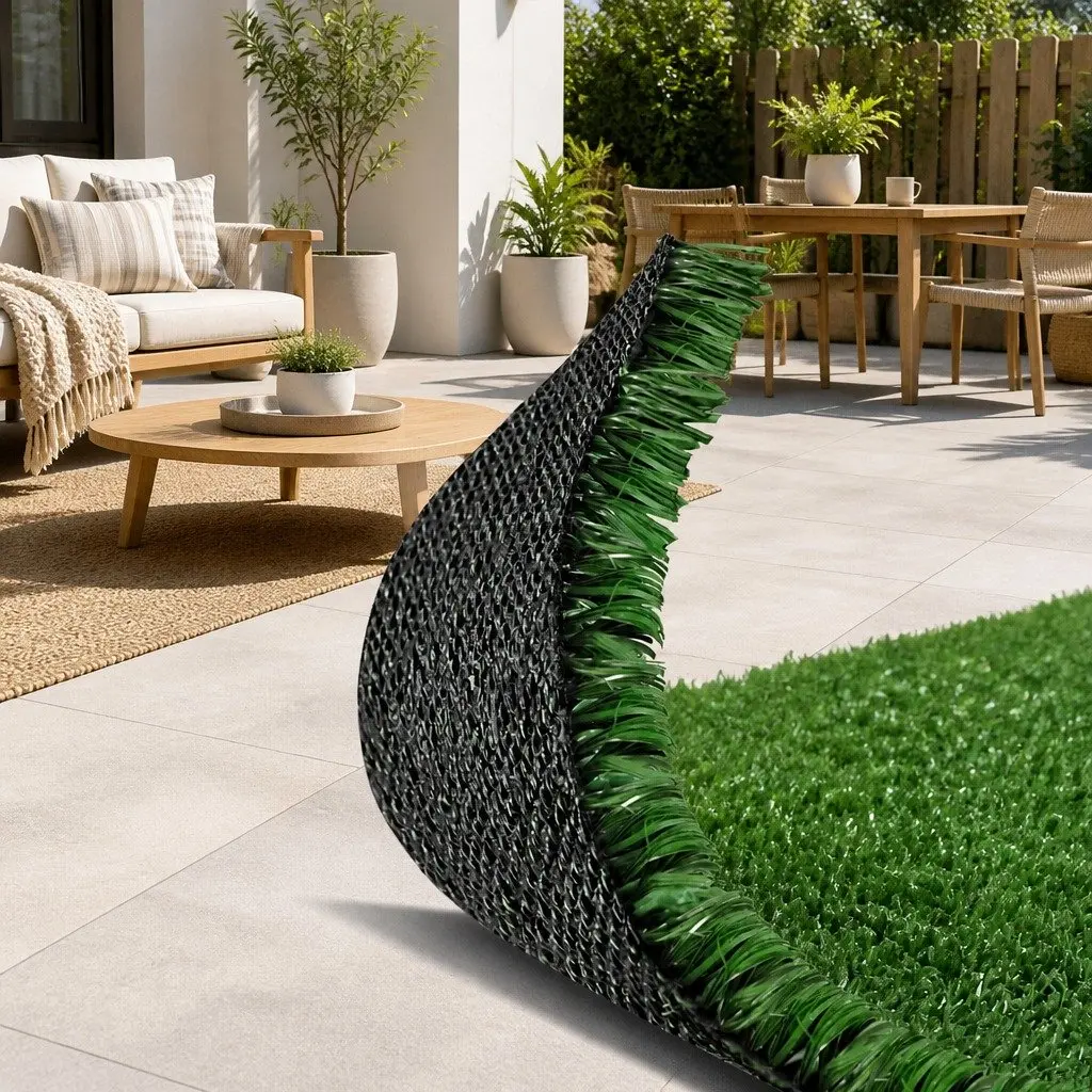 Artificial Grass Olive Green 2M x 5M 10mm Durable Synthetic Turf for Outdoor Lawn