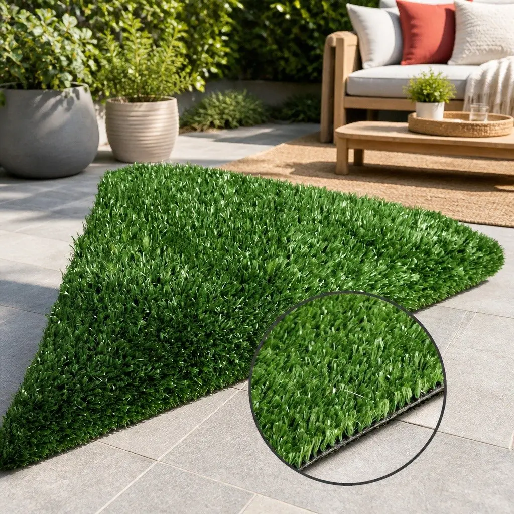 Artificial Grass Synthetic Lawn Turf Olive Green 2m x 10m 10mm Pile Durable UV Stabilised Safe for Children and Pets